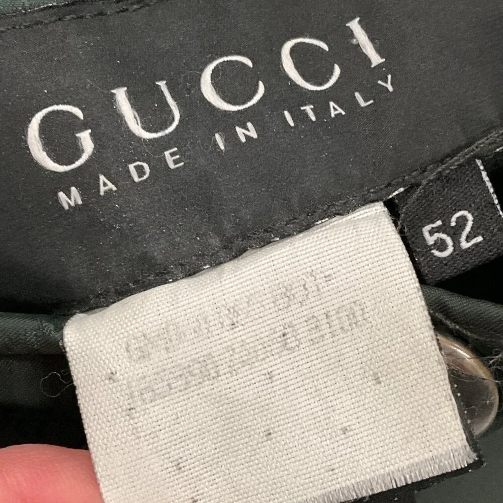 Gucci Down Puffer Jacket Mens Size 52 XL Green Made in Italy
